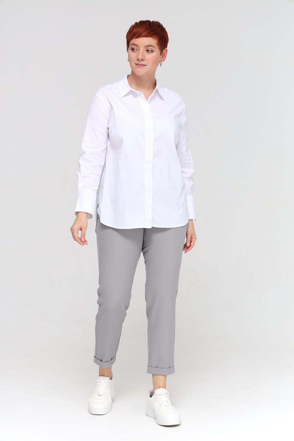 Рубашка Frank Walder белая с длинным рукавом