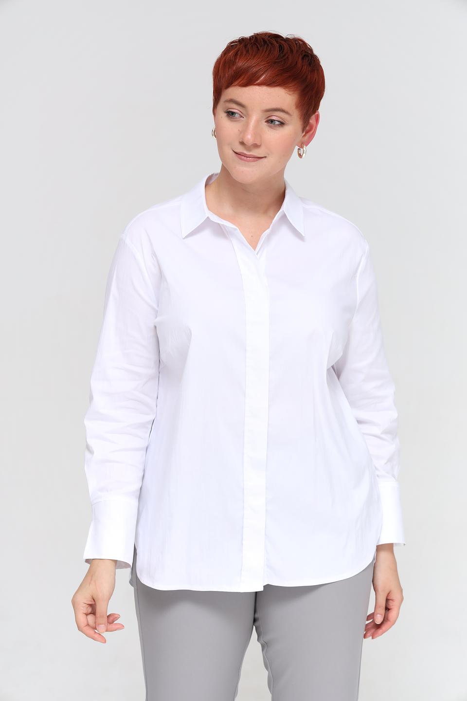 Рубашка Frank Walder белая с длинным рукавом