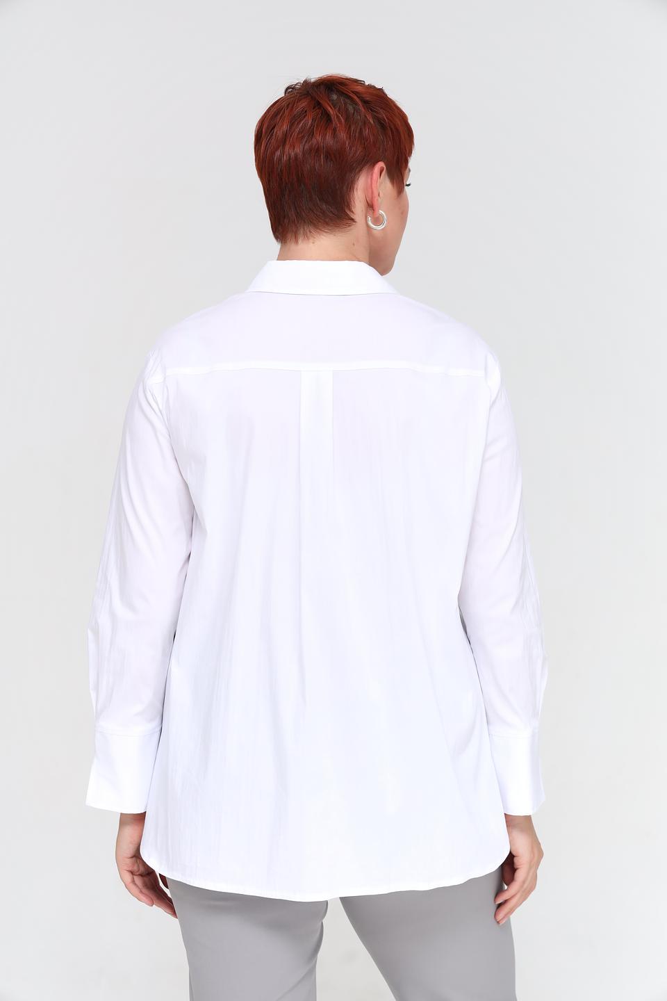 Рубашка Frank Walder белая с длинным рукавом