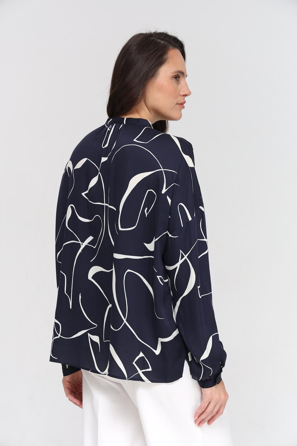 Блуза Bugatti с абстрактным рисунком
