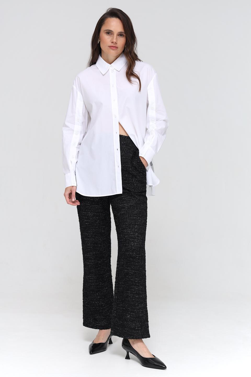 Рубашка Marc Cain белый оверсайз