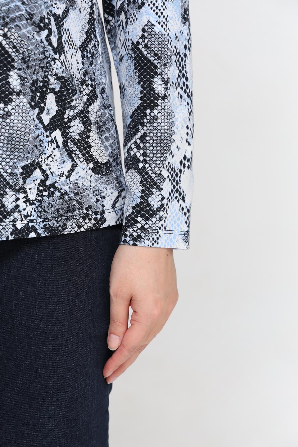 Футболка Lebek с принтом змеи