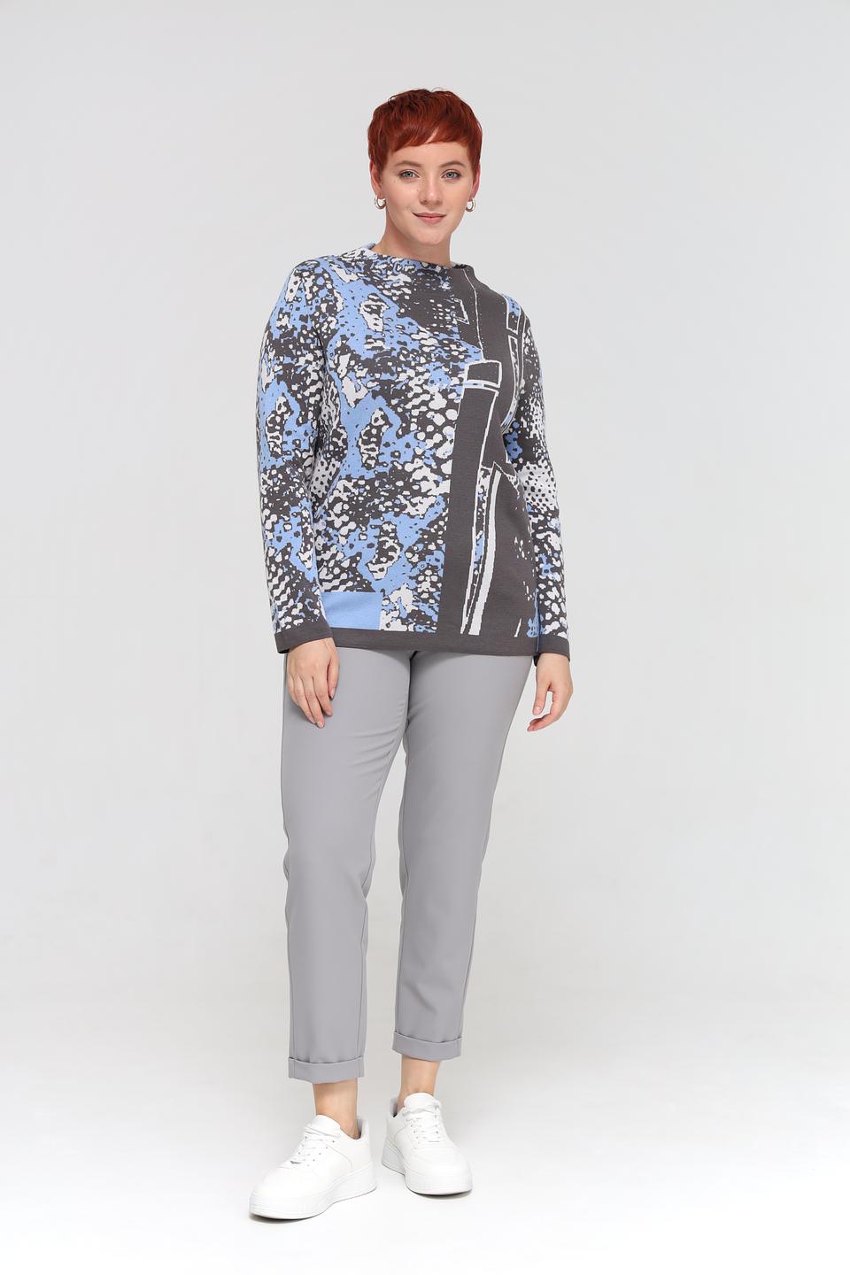 Пуловер Lebek с принтом