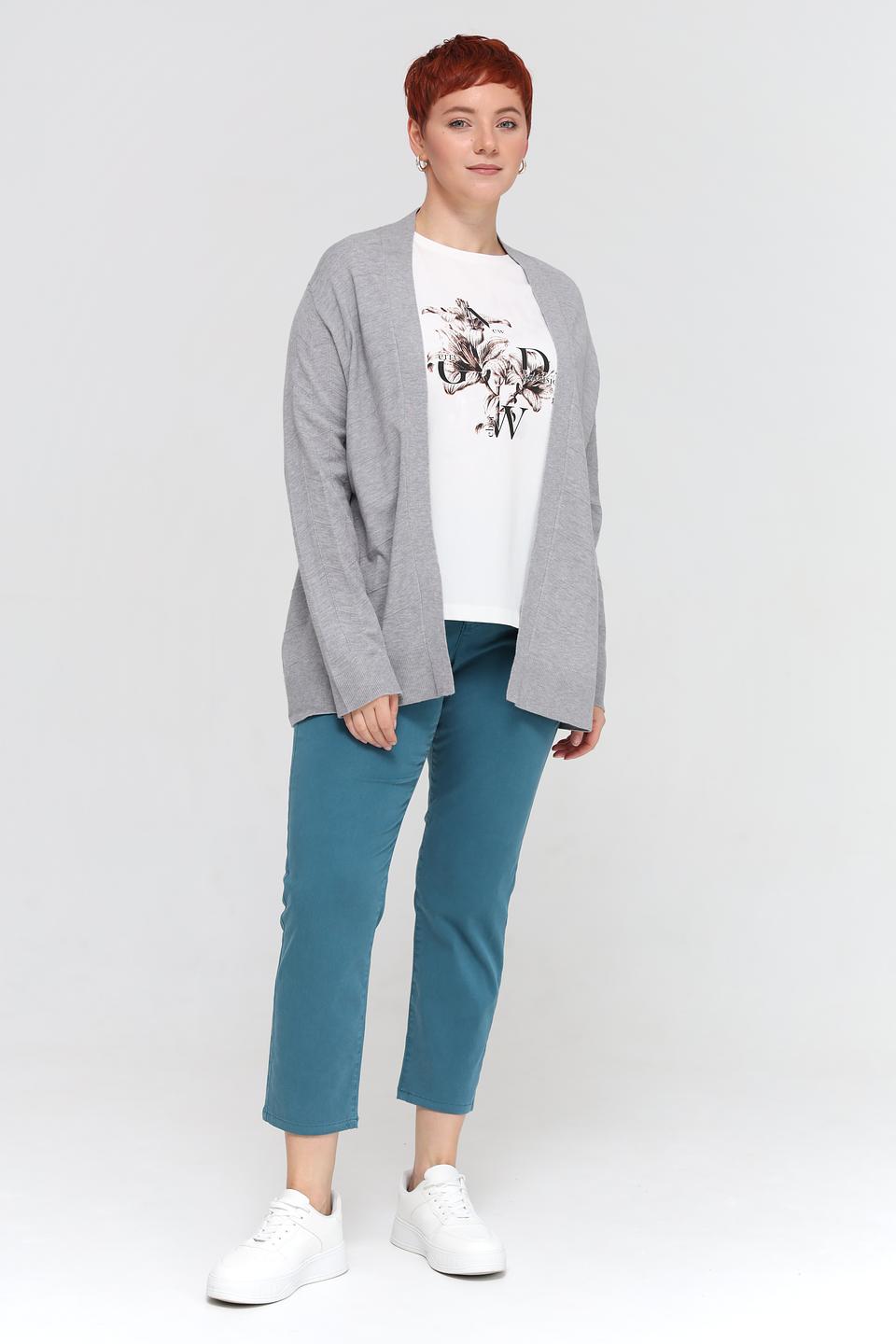 Жакет Lebek вязаный серый