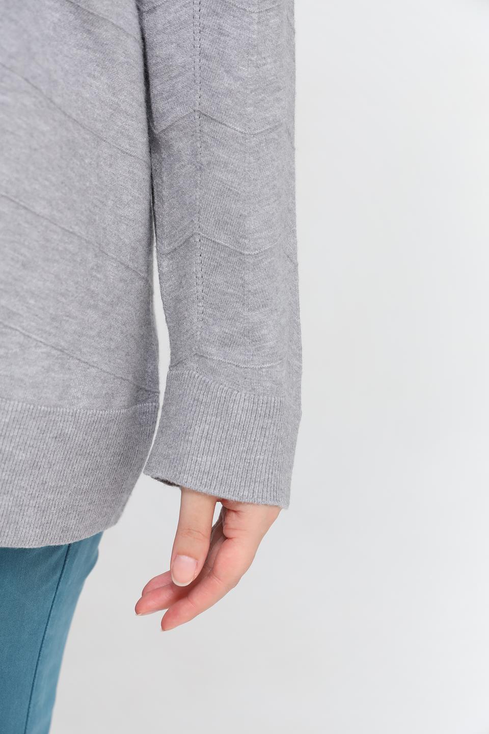 Жакет Lebek вязаный серый