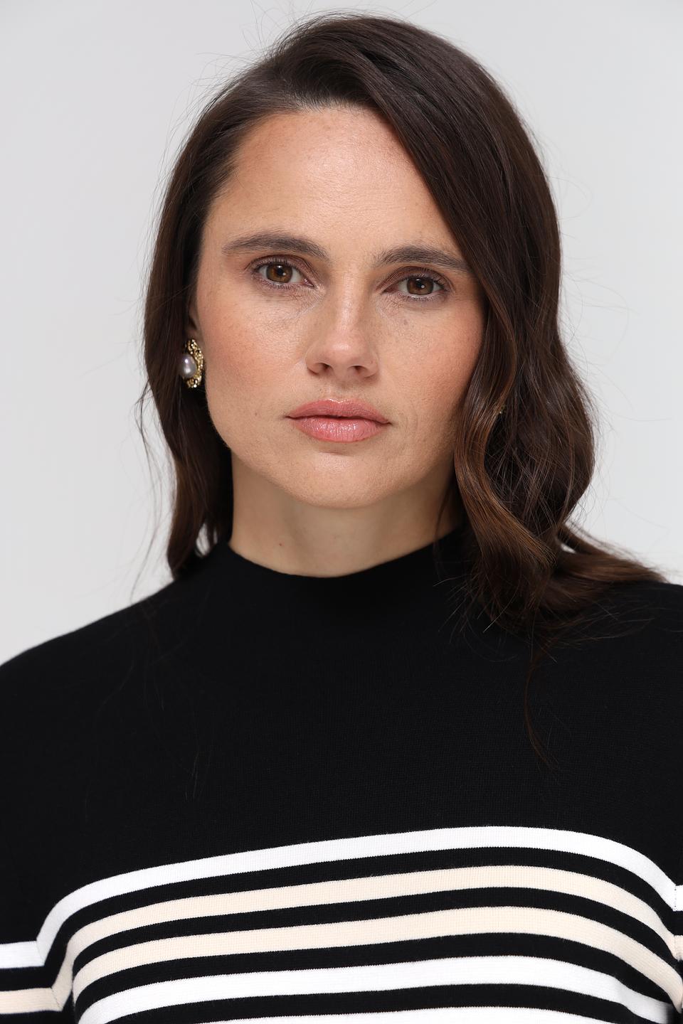 Пуловер Gerry Weber в полоску чёрный