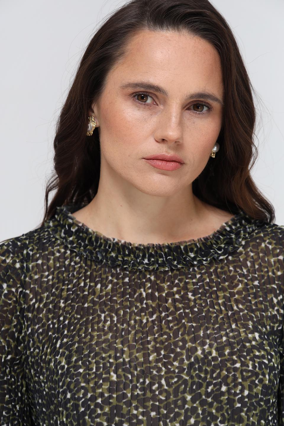 Блуза Lecomte с принтом