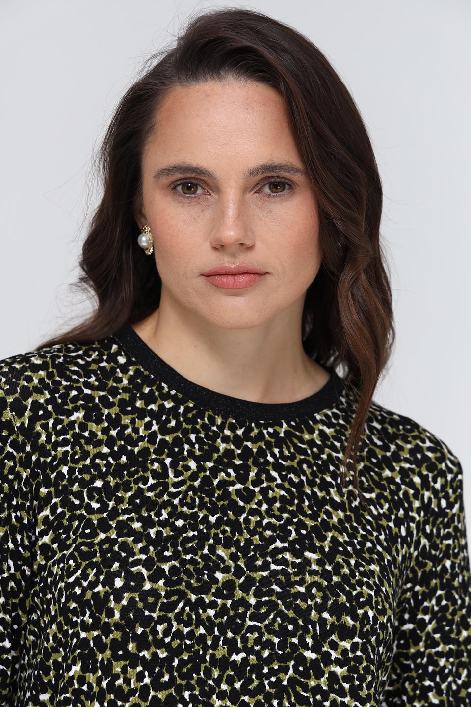 Пуловер Lecomte с принтом