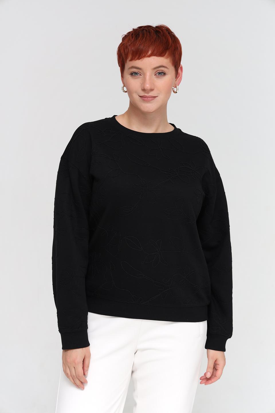 Пуловер Samoon с цветочным принтом