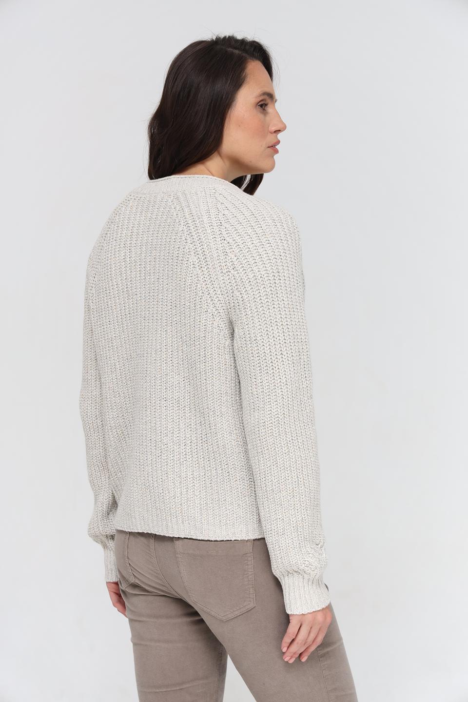 Жакет Oui вязаный бежевый