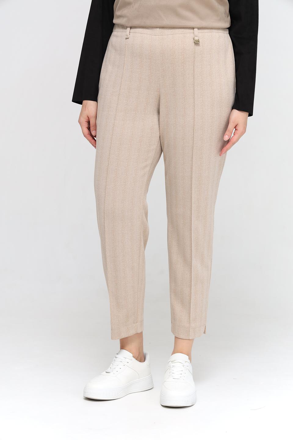 Брюки Bianca шерстяной крой бежевый