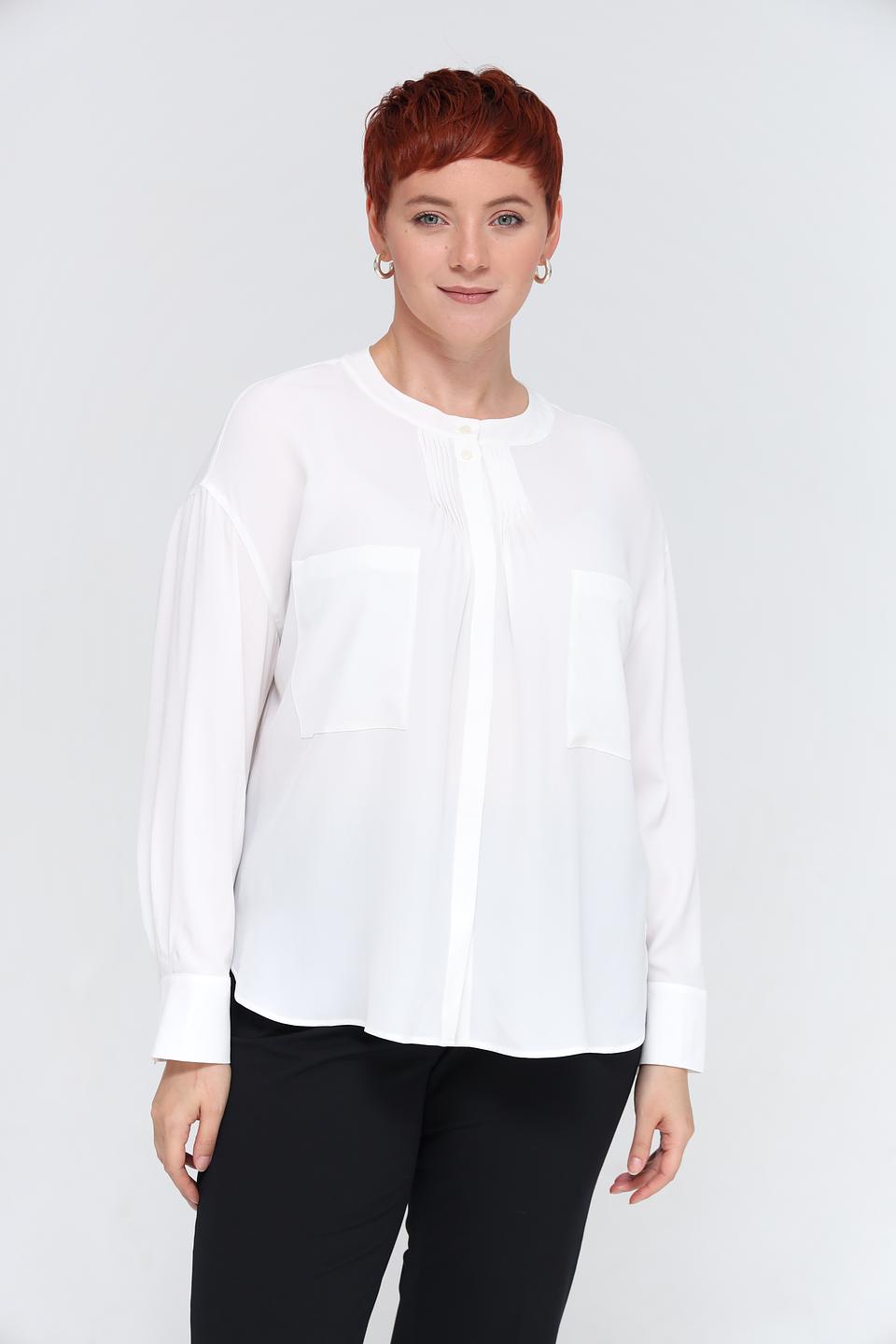 Блуза Luisa Cerano белая с карманами
