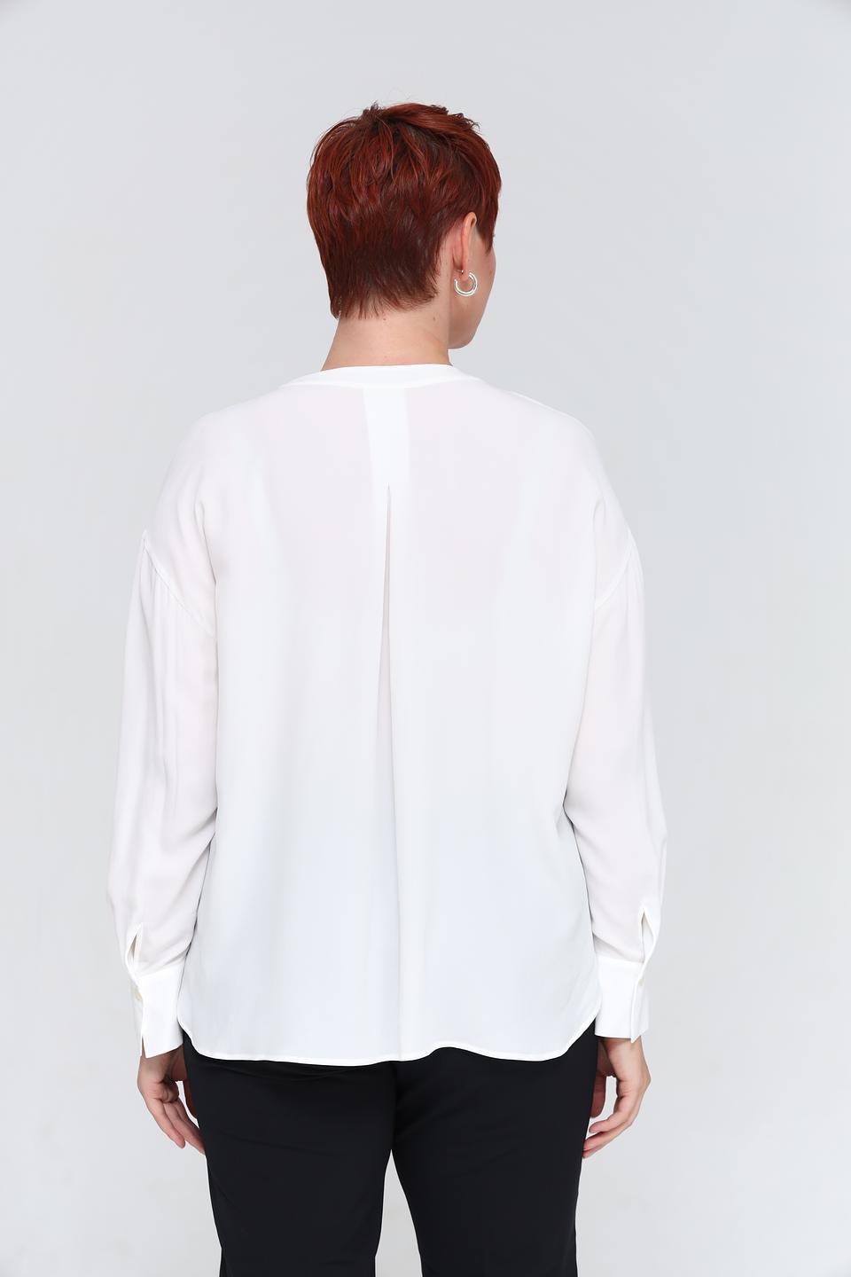 Блуза Luisa Cerano белая с карманами