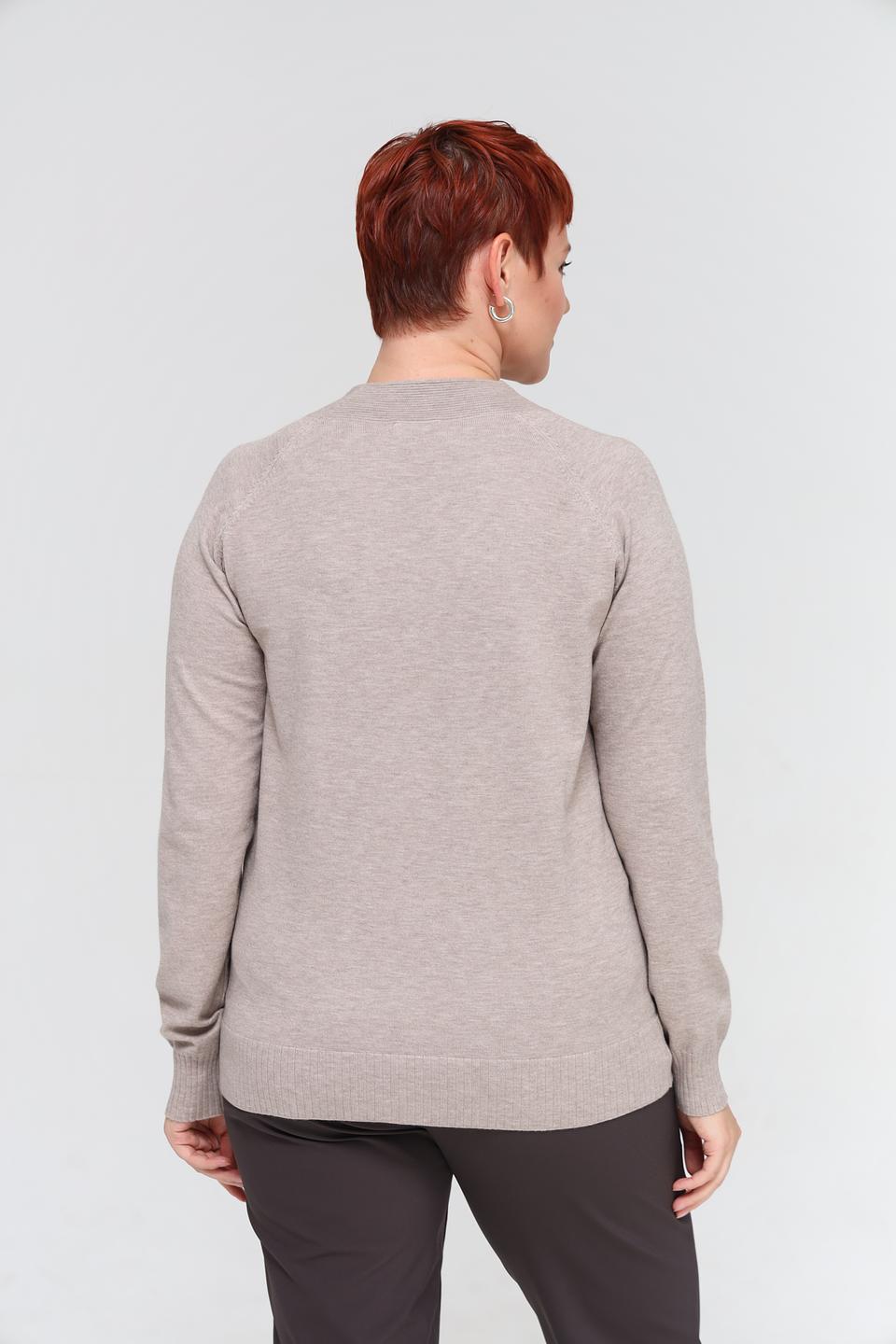 Пуловер Lebek бежевый