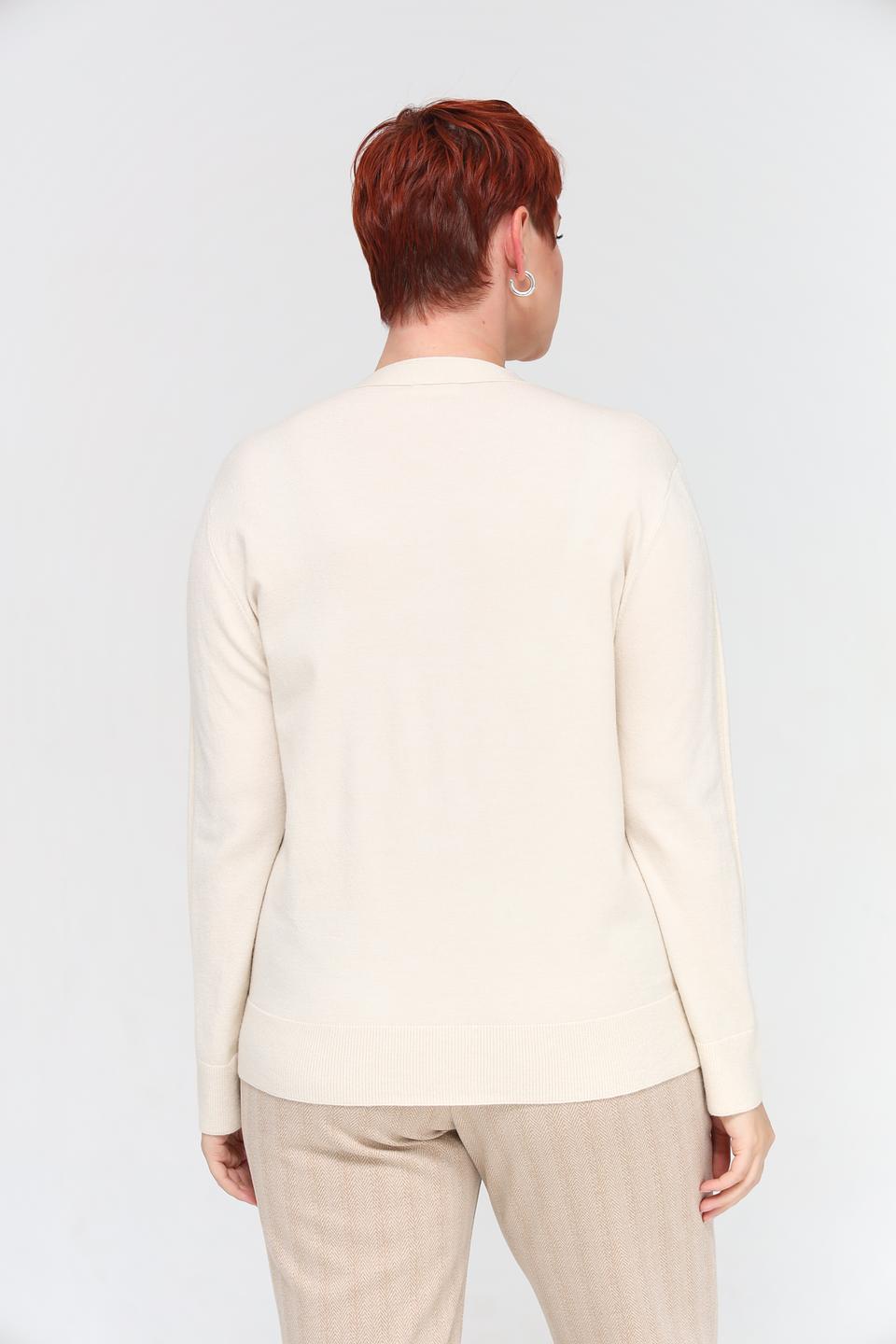 Жакет Lebek вязаный бежевый