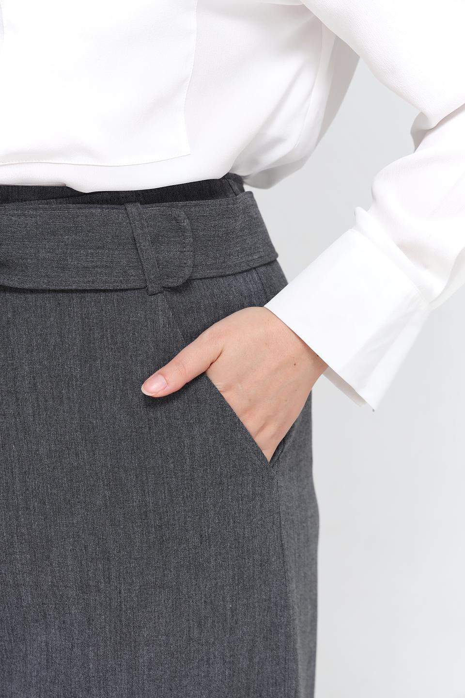 Юбка Luisa Cerano серая с поясом