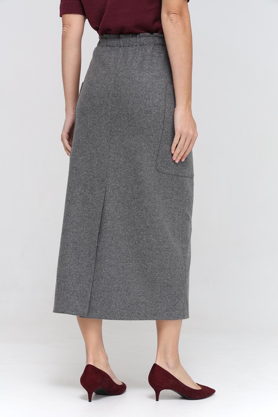 Юбка Luisa Cerano серая шерсть