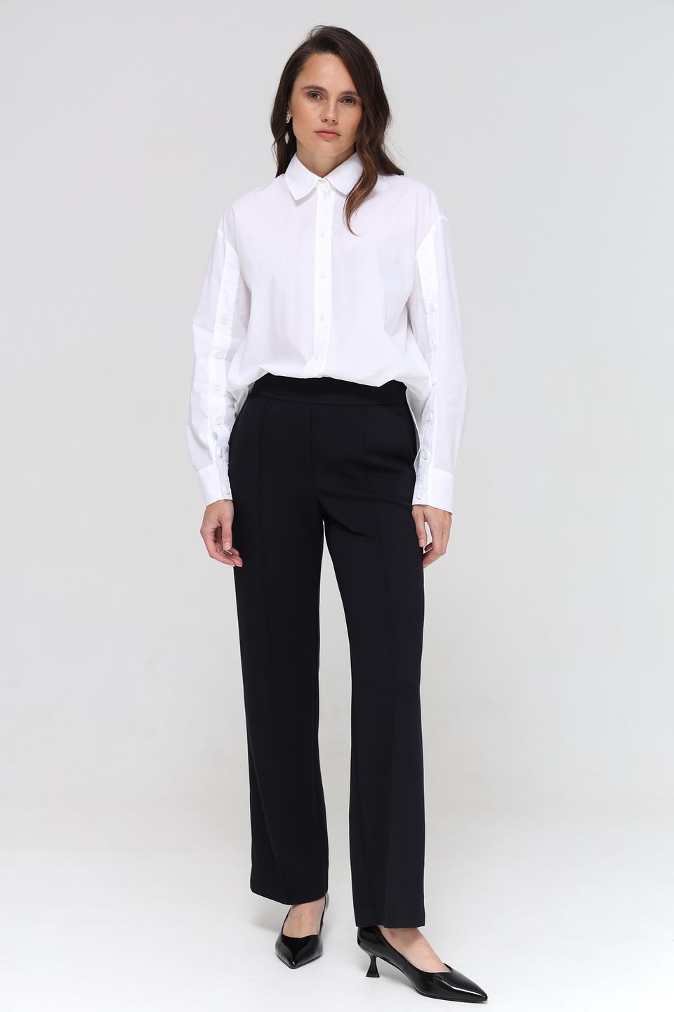 Брюки прямые Marc Cain Sports чёрные