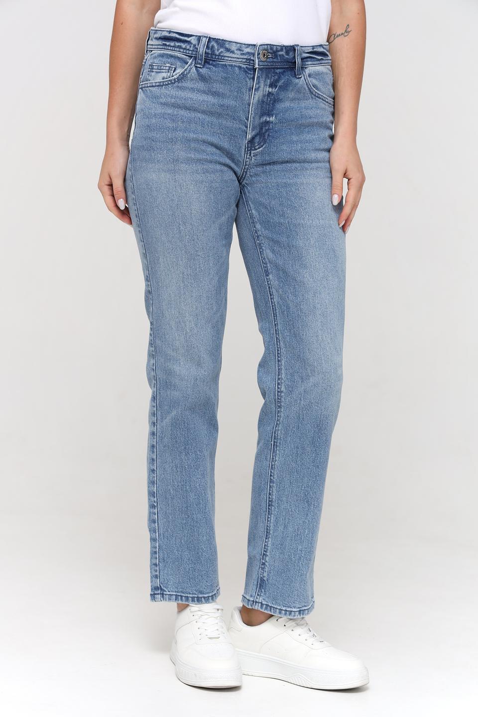 Джинсы Taifun с потертостями голубые