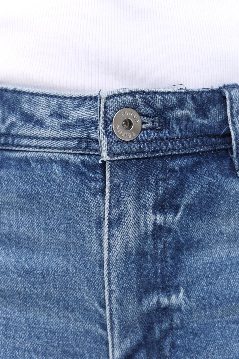 Джинсы Taifun с потертостями голубые