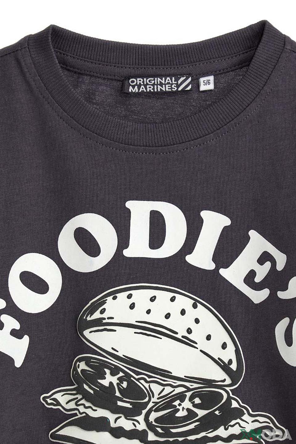 Футболка Original Marines "Foodie's Club" серый