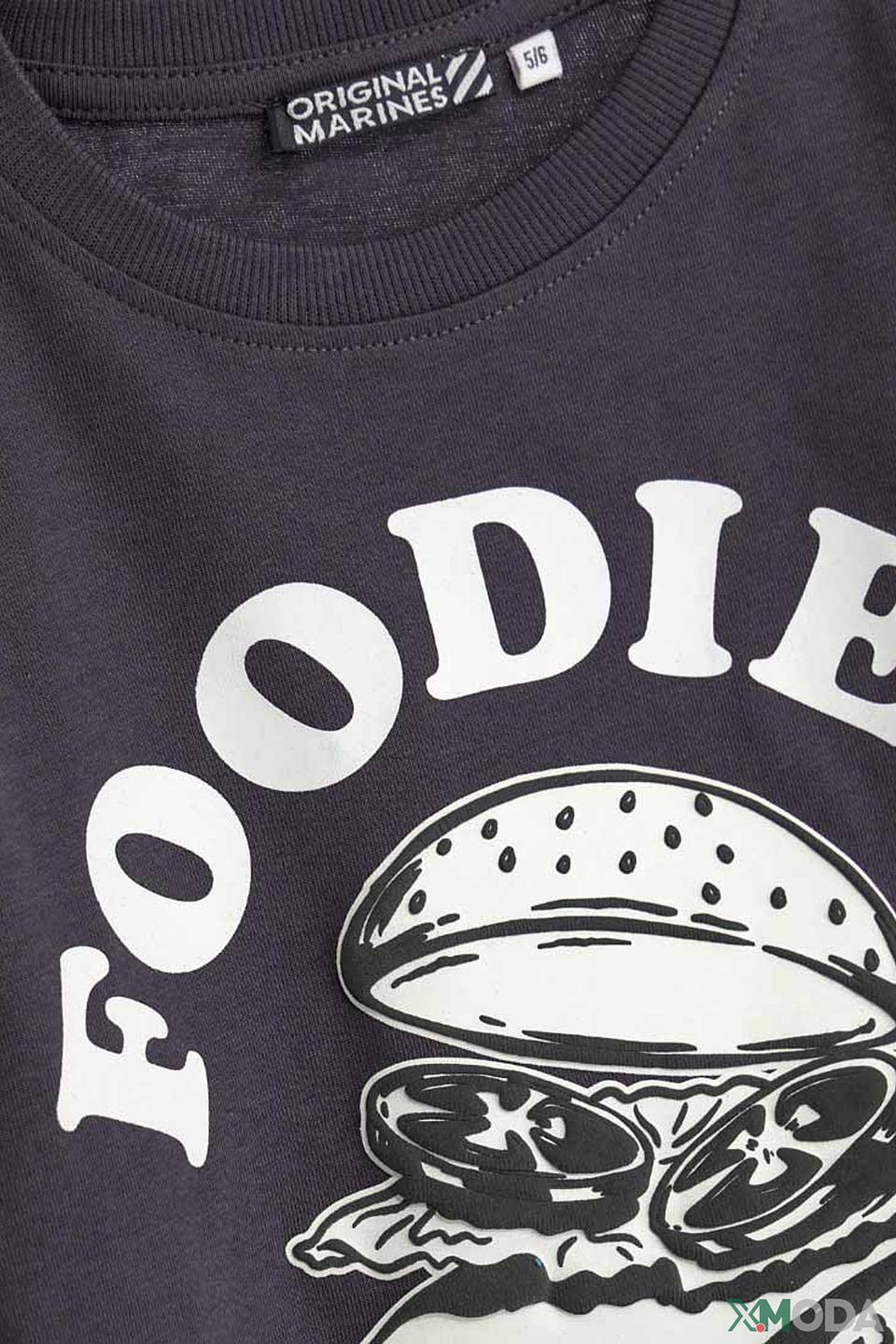 Футболка Original Marines "Foodie's Club" серый