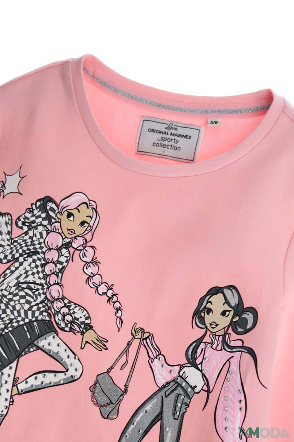 Футболка Original Marines с принтом, розовый