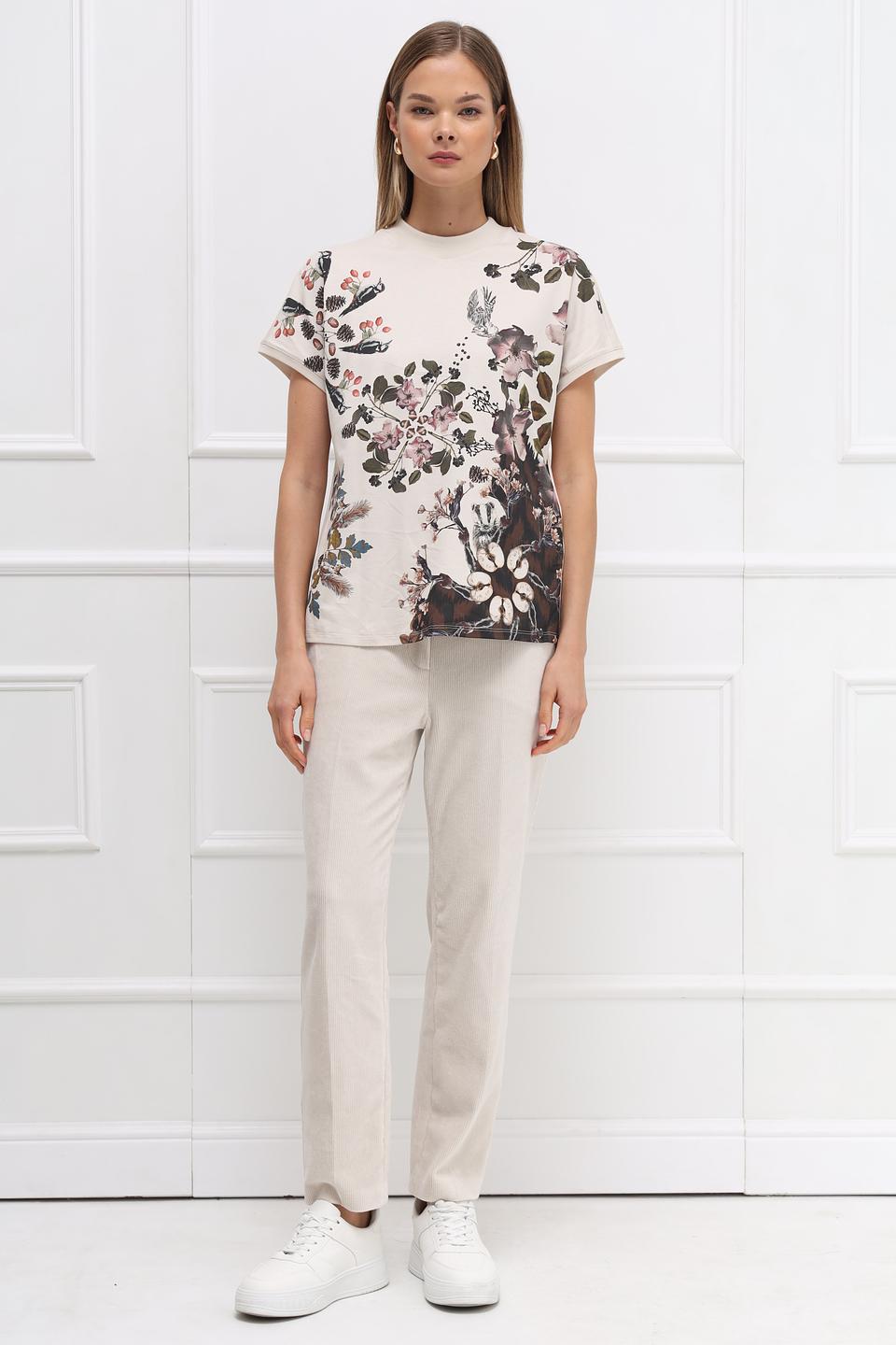 Футболка Marc Cain с цветочным принтом