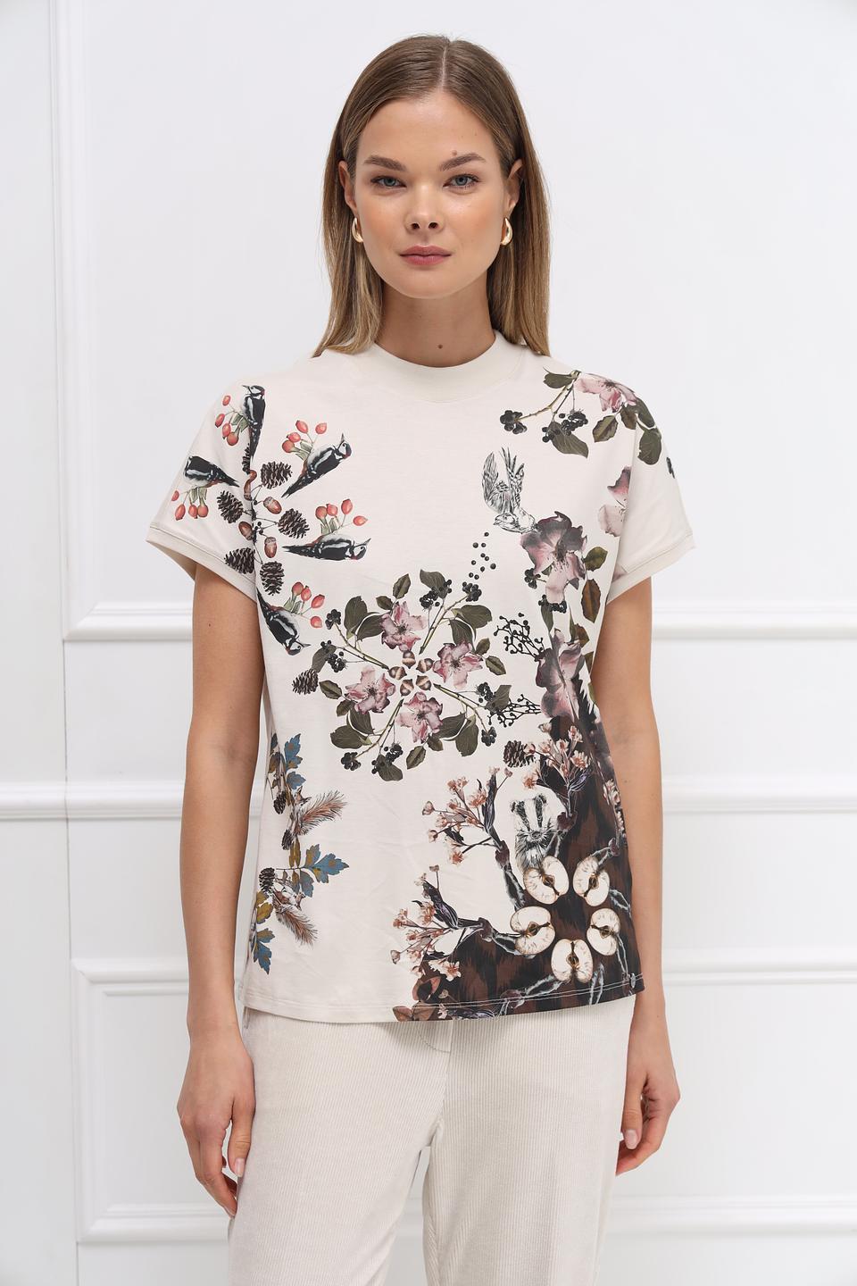 Футболка Marc Cain с цветочным принтом