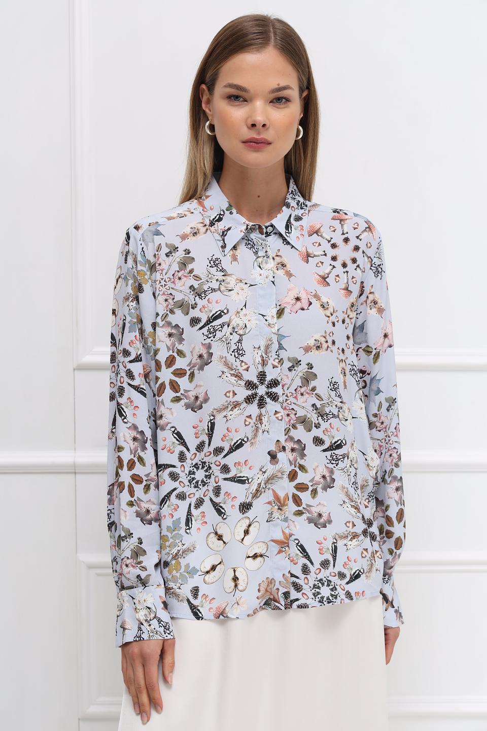 Блуза Marc Cain с цветочным принтом