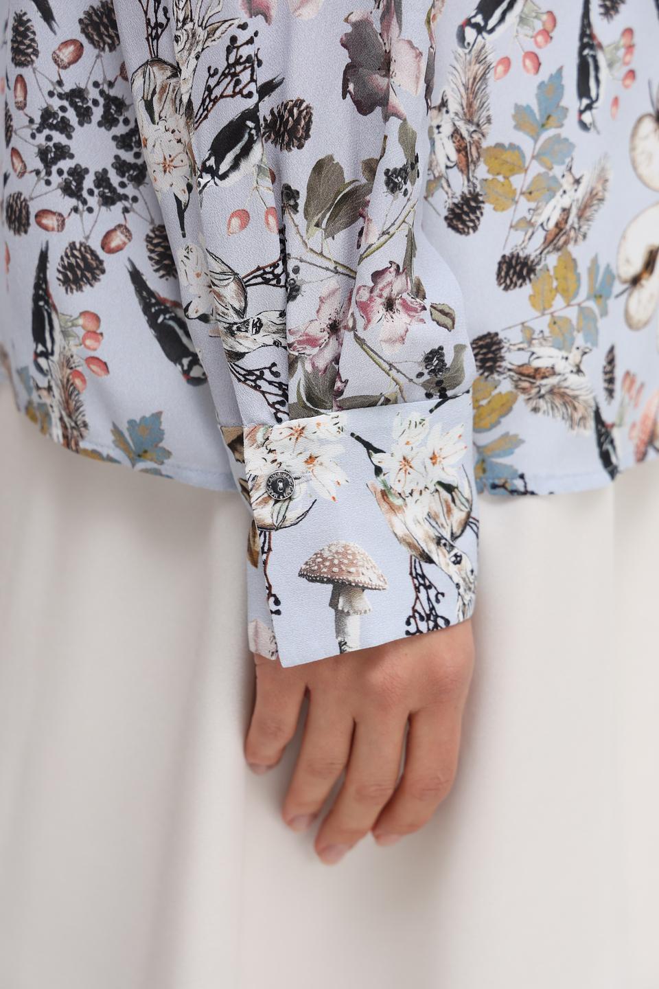 Блуза Marc Cain с цветочным принтом