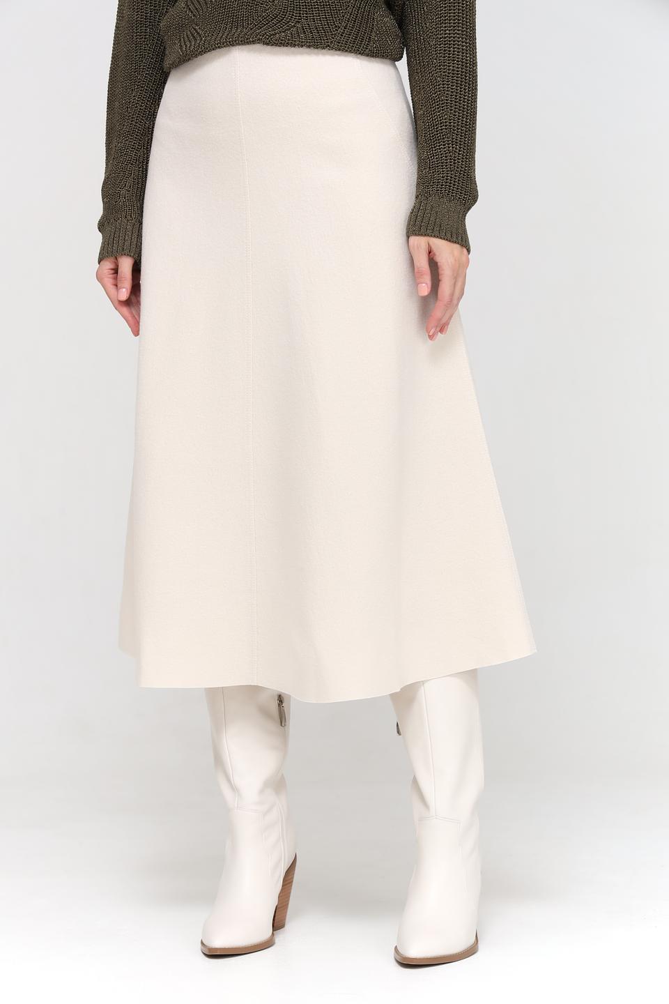Юбка Marc Cain шерстяная бежевая