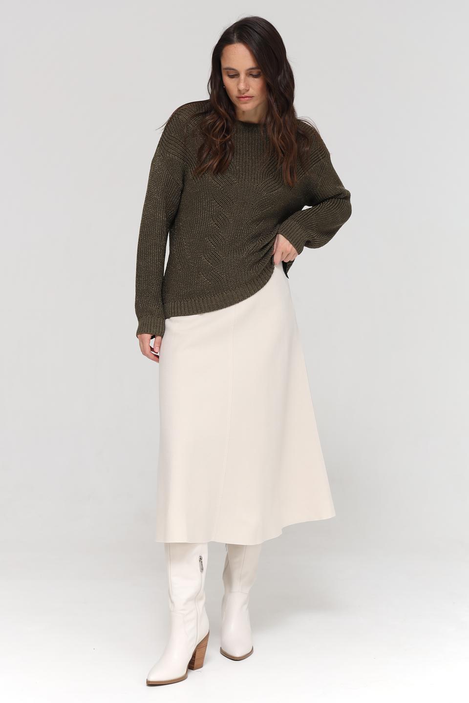 Юбка Marc Cain шерстяная бежевая