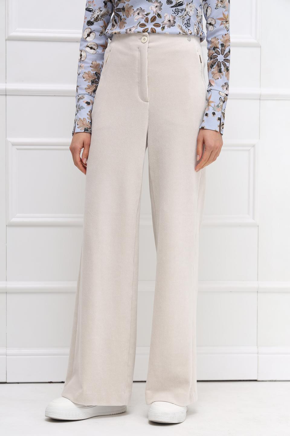 Брюки палаццо Marc Cain бежевые