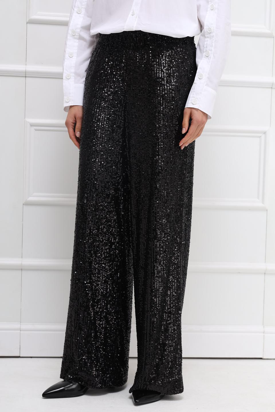 Брюки Marc Cain с пайетками чёрные
