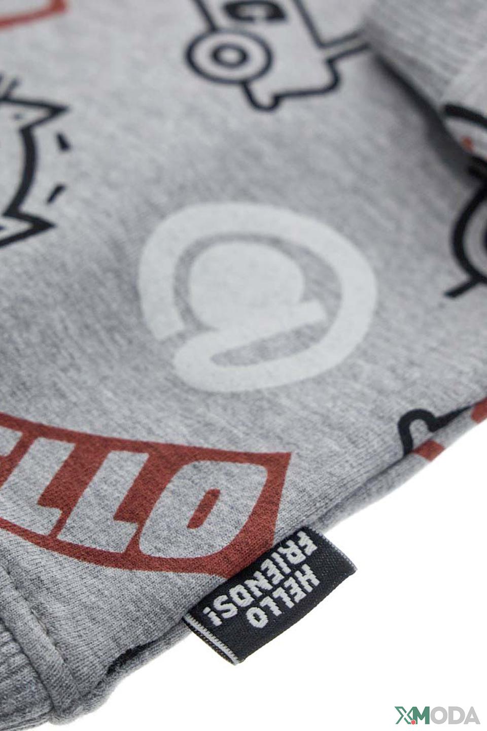 Свитшот Original Marines серый с принтом