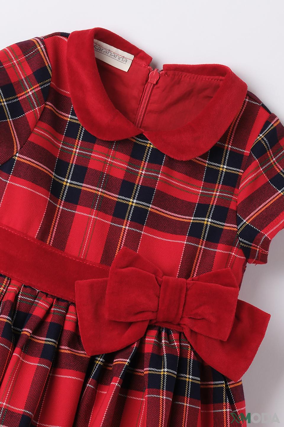 Платье Sarabanda в клетку красное