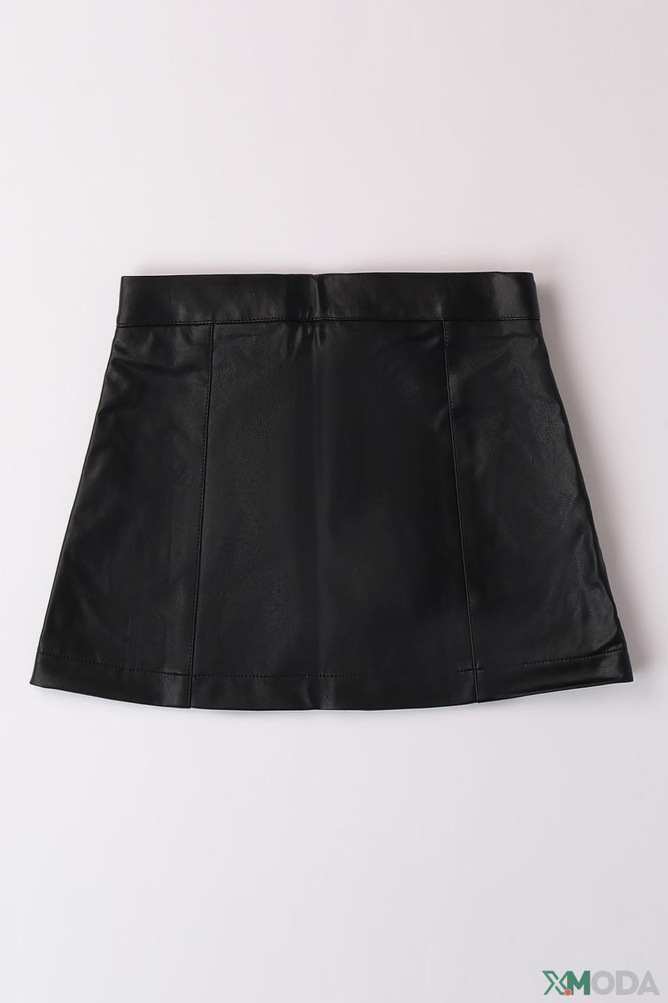 Юбка Ido дев. из экокожи чёрная