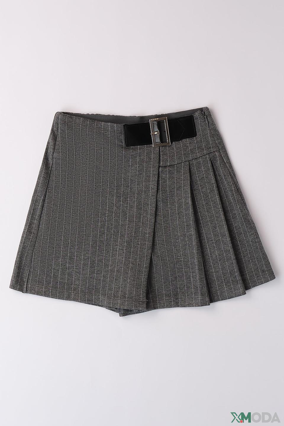 Шорты Ido дев. в полоску серые