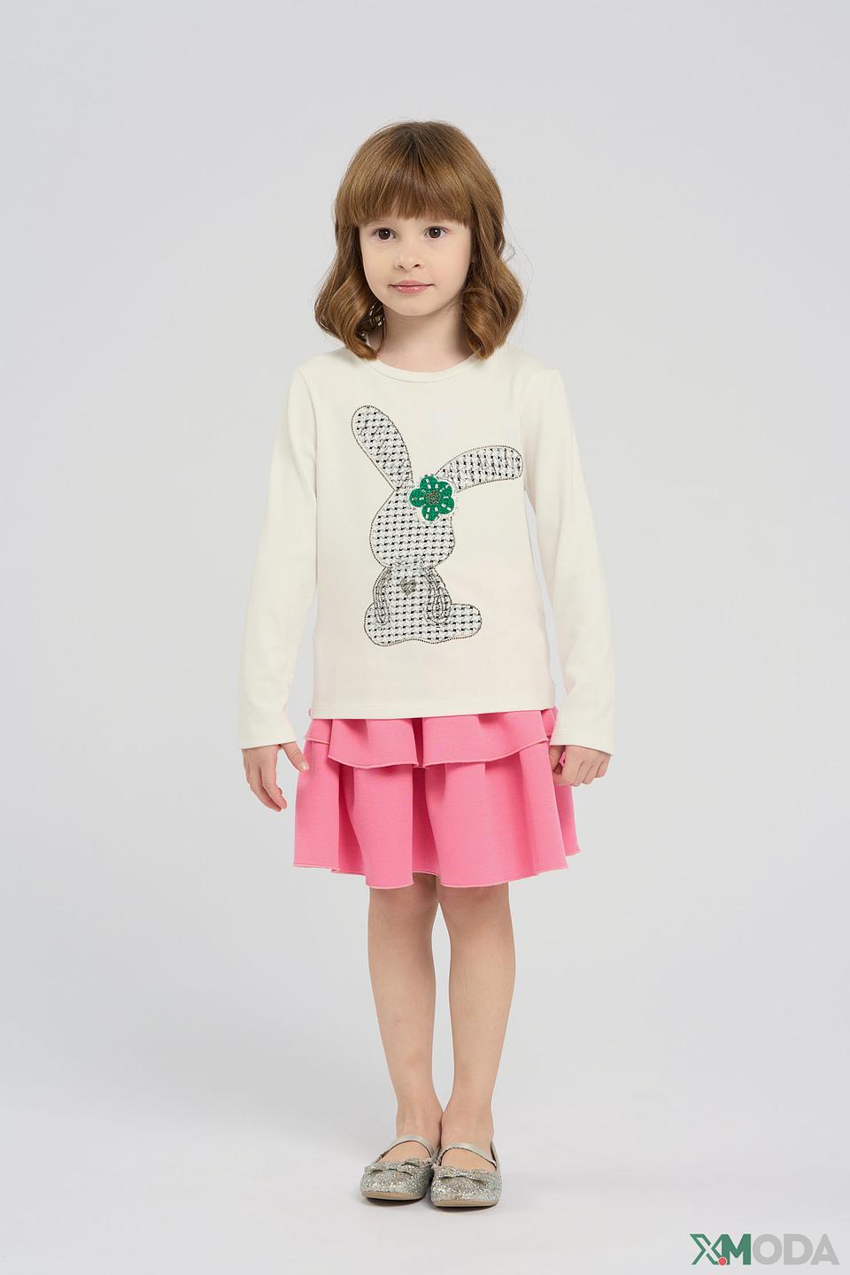 Юбка Choupette дев. двухъярусная розовая