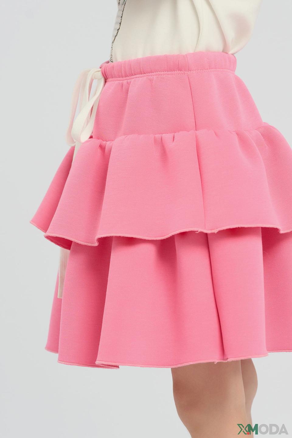 Юбка Choupette дев. двухъярусная розовая