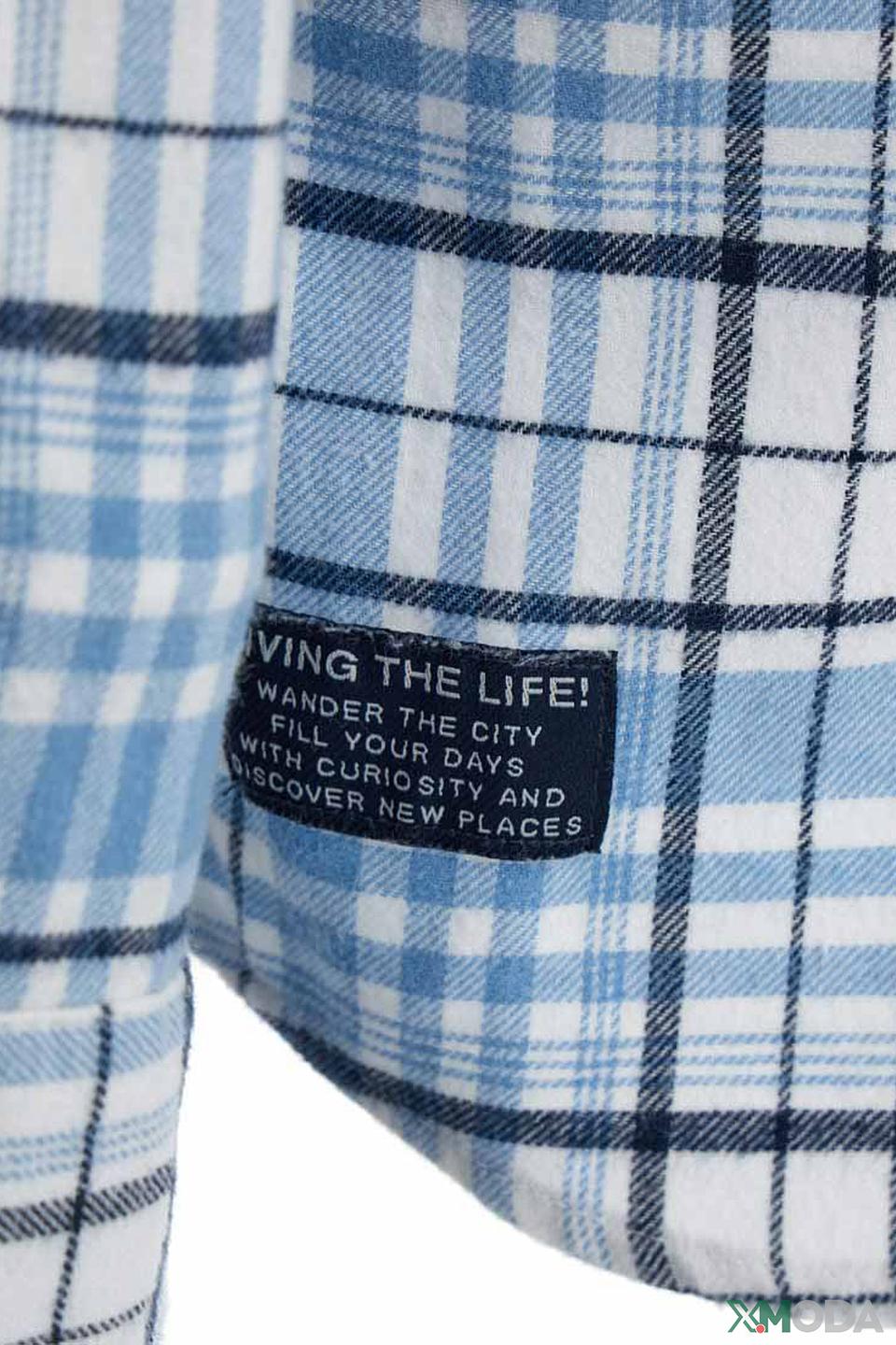 Рубашка Original Marines клетка голубой