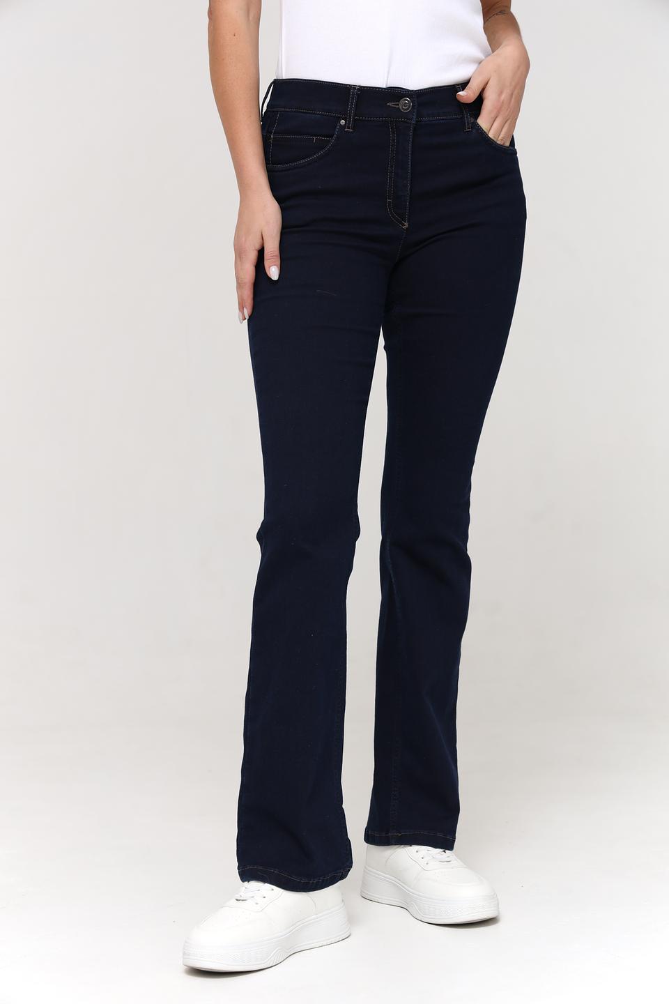 Джинсы ZRS клеш темно-синие