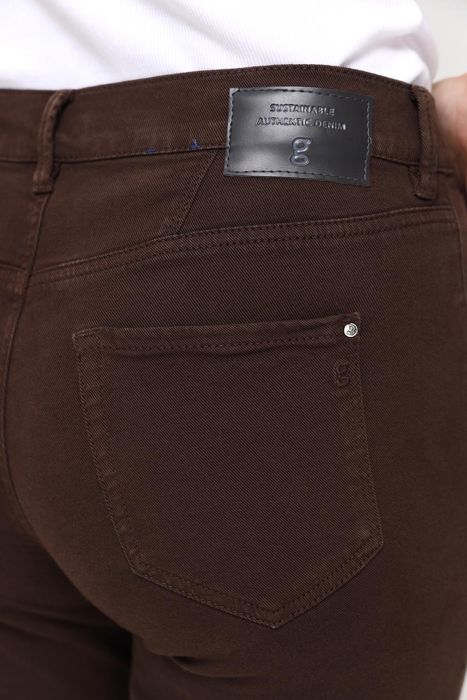 Джинсы Gardeur коричневые прямые