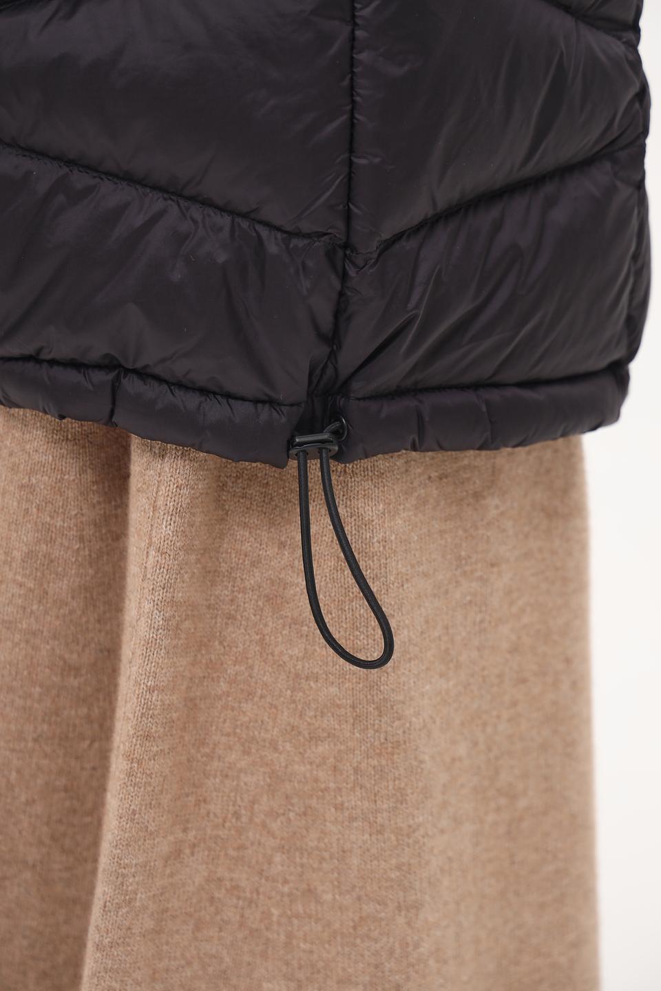 Пальто Lebek стеганое чёрное