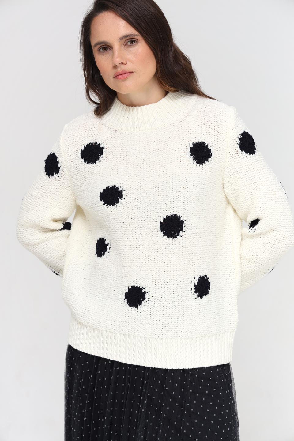 Пуловер Rich and Royal в горошек