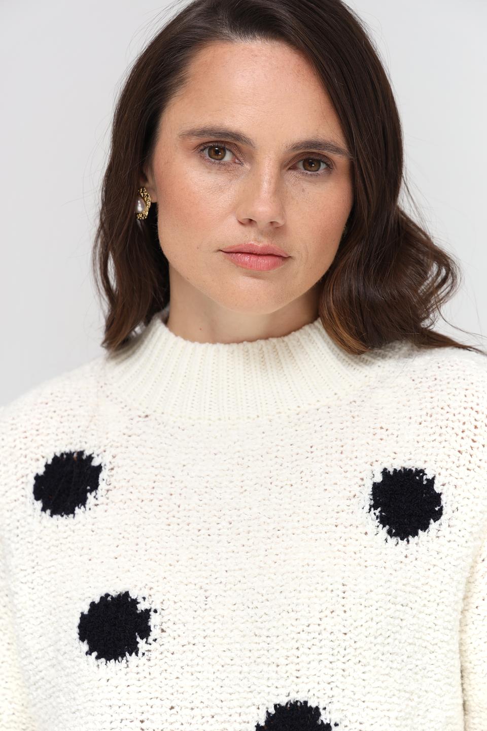 Пуловер Rich and Royal в горошек