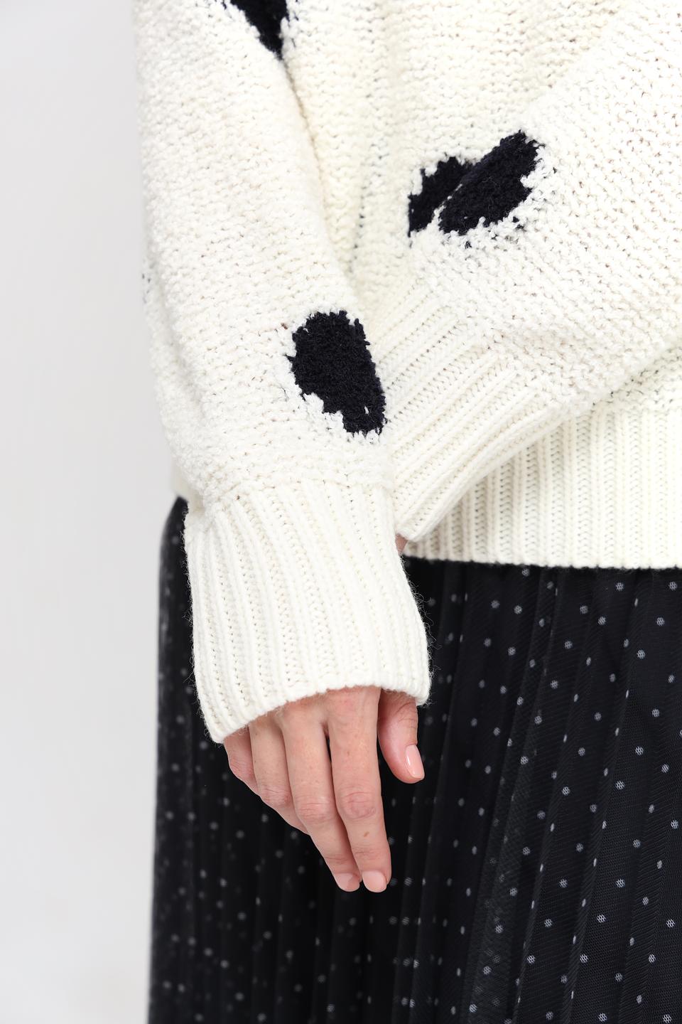 Пуловер Rich and Royal в горошек