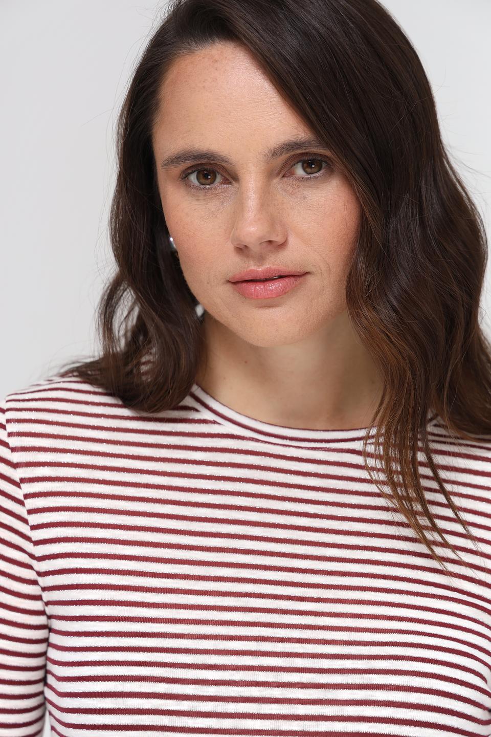 Футболка Rich and Royal в полоску бордовый