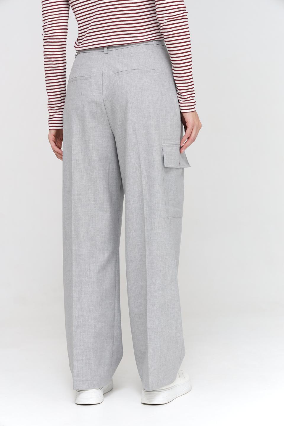 Брюки палаццо Rich and Royal серые